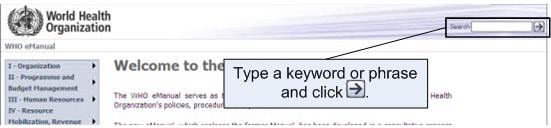 Search the eManual